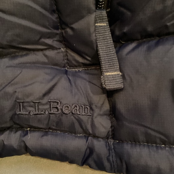 LL Bean Womens Down Vest Navy Blue Sz M - Picture 4 of 6